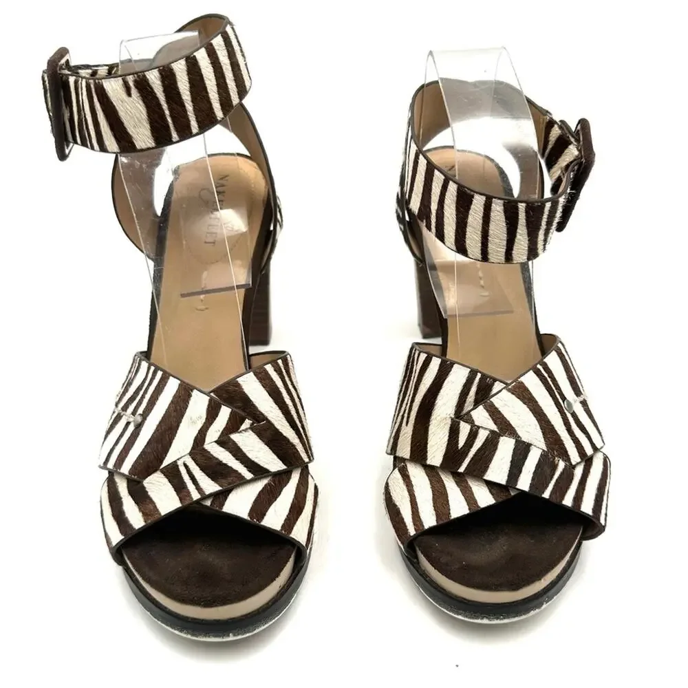 NAKED FEET CIRO in WHITE women's Heeled Sandals - SIZE 8.5